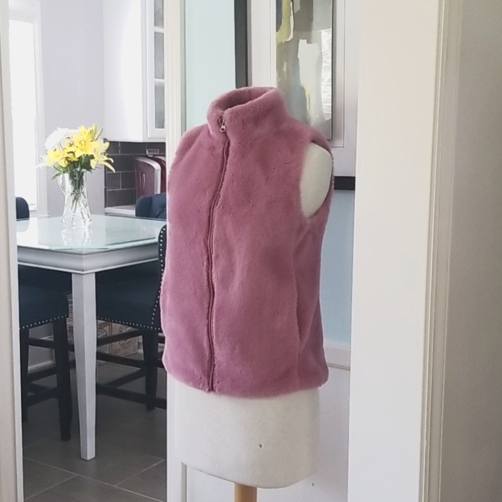 J.CREW FAUX FUR VEST